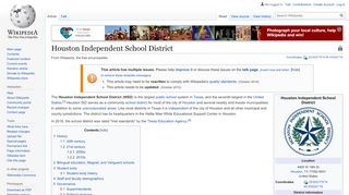 
                            8. Houston Independent School District - Wikipedia