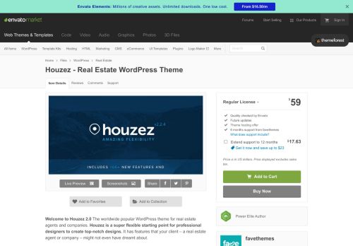 
                            6. Houzez - Real Estate WordPress Theme by favethemes | ThemeForest