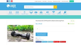 
                            7. Hoverboard 8,5 Off-Road Atrio Bateria Samsung Preto - Login ...