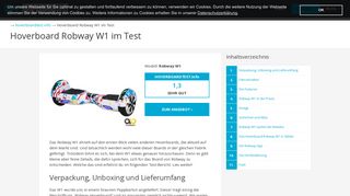 
                            9. Hoverboard Robway W1 im Test | hoverboardtest.info