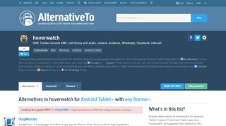 
                            5. hoverwatch Alternatives for Android Tablet - AlternativeTo.net