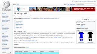 
                            11. Hovshaga AIF - Wikipedia