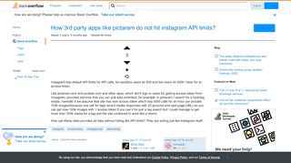 
                            13. How 3rd party apps like pictaram do not hit instagram API limits ...