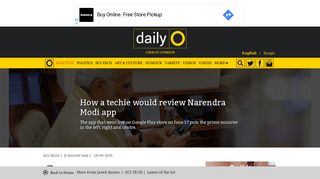 
                            11. How a techie would review Narendra Modi app - DailyO