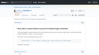 
                            13. How add a custom field to Laravel 5.4 default login. ...
