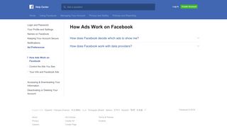 
                            4. How Ads Work on Facebook | Facebook Help Center | Facebook