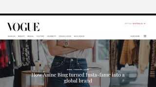 
                            13. How Anine Bing turned Insta-fame into a global brand - Vogue Australia