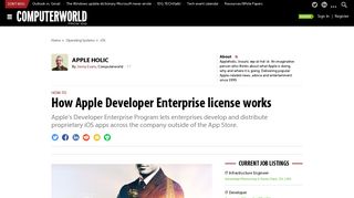 
                            8. How Apple Developer Enterprise license works | Computerworld