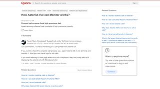 
                            7. How Asterisk live call Monitor works? - Quora