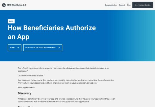 
                            6. How Beneficiaries Authorize an App - Blue Button 2.0 - CMS