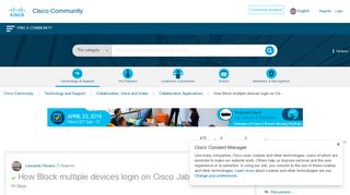 
                            2. How Block multiple devices login on Cisco Jabber - Cisco Community