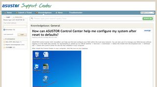 
                            8. How can ASUSTOR Control Center help me configure my system after ...
