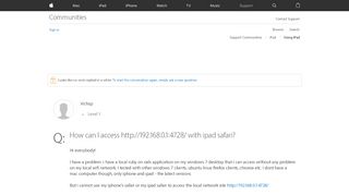 
                            13. How can I access http://192.168.0.1:4728/… - Apple Community