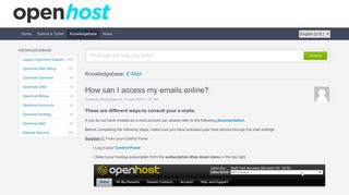 
                            3. How can I access my emails online? - Powered by Kayako Help ...