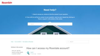 
                            5. How can I access my Roomlala account? – Help