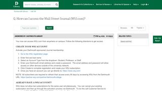 
                            7. How can I access the Wall Street Journal (WSJ.com)? - Ask Us!