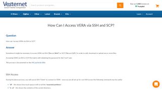 
                            9. How Can I Access VERA via SSH and SCP? | Vesternet