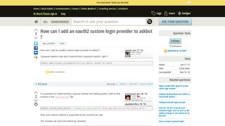 
                            6. How can I add an oauth2 custom login provider to askbot ? - My site