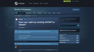
                            13. How can i add my existing WOWP to Steam? :: World of Warplanes ...
