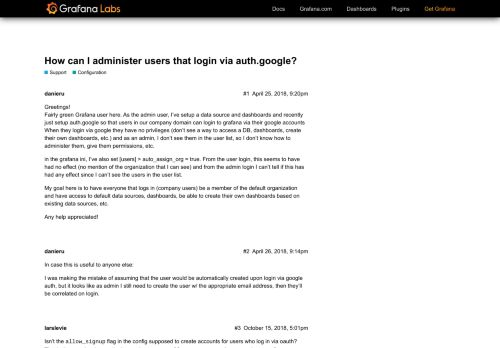 
                            5. How can I administer users that login via auth.google? - Configuration ...