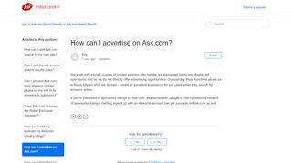 
                            5. How can I advertise on Ask.com? – Ask