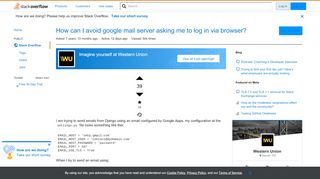 
                            9. How can I avoid google mail server asking me to log in via ...