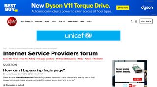 
                            8. How can I bypass isp login page? - Forums - CNET
