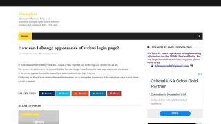 
                            12. How can I change appearance of webui login page? - ADempiere