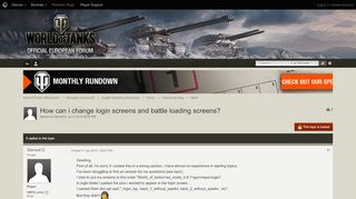 
                            1. How can i change login screens and battle loading screens? - Mods ...