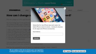 
                            10. How can I change my iTunes / App Store password? | The iPhone FAQ