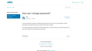 
                            2. How can i change password? – Hoxx.com