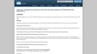 
                            8. How can I change the branding or customize the login graphics for ...