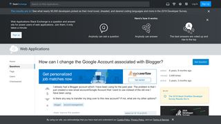 
                            11. How can I change the Google Account associated with Blogger? - Web ...