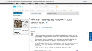 
                            5. How can I change the Windows 8 login screen color? - Microsoft