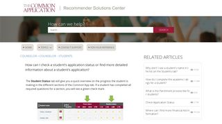 
                            7. How can I check a student's application status or find more detailed ...