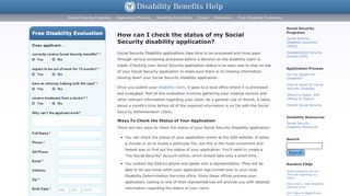 
                            7. How can I check the status of SSDI or SSI application? - Disability ...