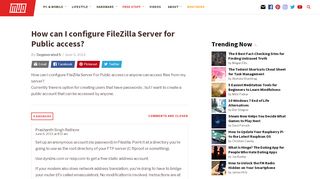 
                            6. How can I configure FileZilla Server for Public access? - MakeUseOf