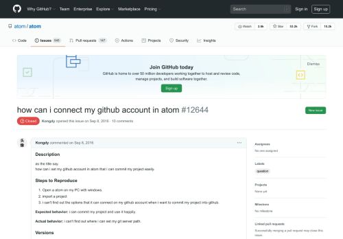 
                            3. how can i connect my github account in atom · Issue #12644 · atom ...