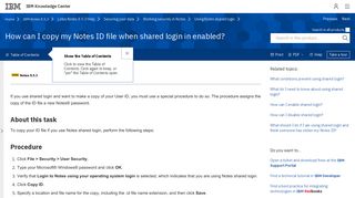 
                            3. How can I copy my Notes ID file when shared login in enabled? - IBM