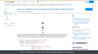 
                            11. How can I create a refund process using Omnipay NAB Transact ...