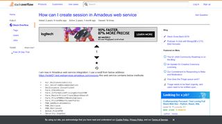 
                            12. How can I create session in Amadeus web service - Stack Overflow