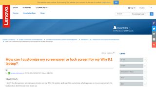 
                            5. How can I customize my screensaver or lock screen for my Win 8.1 ...