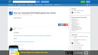
                            6. How can i download CS Portable games new version - Euask.com