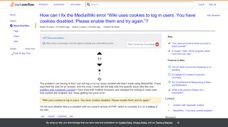 
                            12. How can I fix the MediaWiki error 