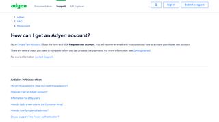 
                            5. How can I get an Adyen account? – Adyen