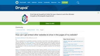 
                            6. How can I get embed other websites to show in the pages of my ...