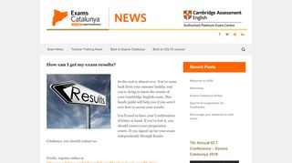 
                            8. How can I get my exam results? | Exams Catalunya Blog