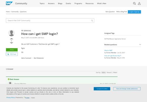 
                            1. How can i get SMP login? - archive SAP