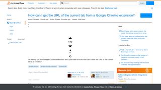 
                            13. How can I get the URL of the current tab from a Google ...