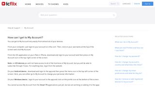 
                            3. How can I get to My Account? - icflix - Watch Movies & TV Series ...